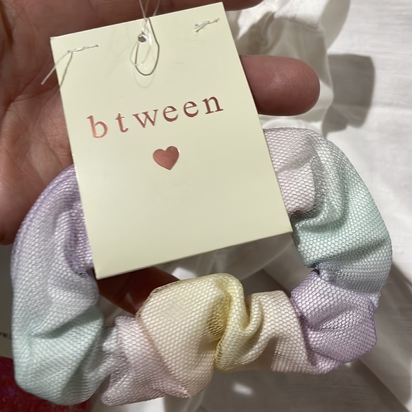 Btween 6 unicorn tutu rainbow dress ruffled sleeve scrunchie set nwt pink white - Picture 7 of 11